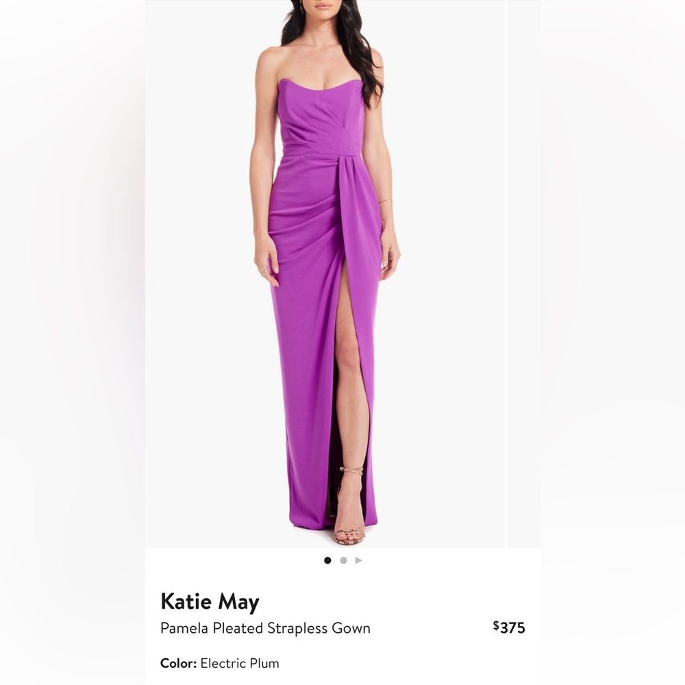 KATIE MAY Evening Gown Size 12 Plum